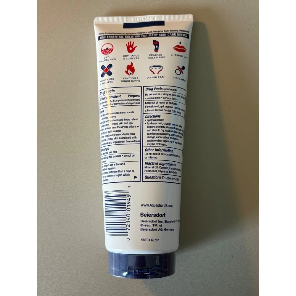 Aquaphor Healing Ointment Advanced Therapy Skin Protectant 7 oz Tube New Sealed